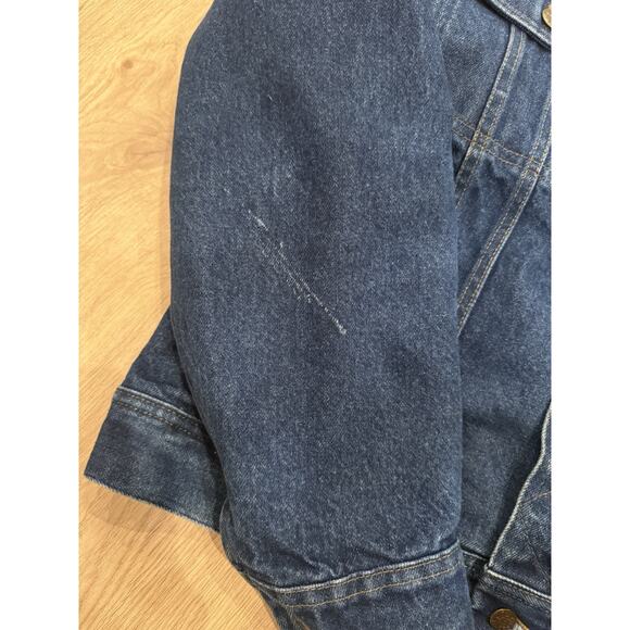 Vintage 70s 80s Lee Storm Rider Jacket Denim Corduroy Blanket Lining Union 42 R - Picture 9 of 9
